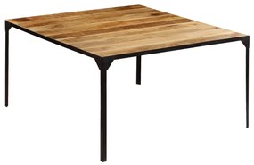 Mesa de Jantar Rudre em Madeira de Mangueira Maciça - 140x140x76 cm -