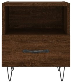Mesa de cabeceira 2 pcs derivados de madeira carvalho castanho