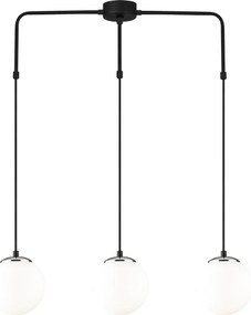 Candeeiro de Teto Uzum – Preto/Branco – 80 x 15 cm