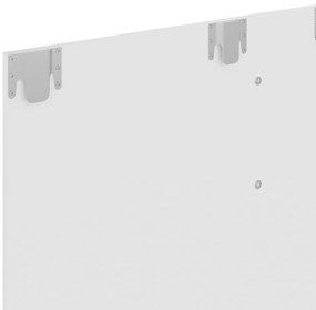 Armário de parede p/ TV 120x23,5x90 cm deriv. madeira branco