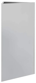 Vaso/floreira de jardim triangular 40x40x75 cm aço galvanizado