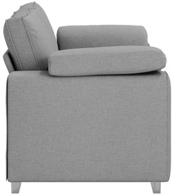 Sofá Loveseat - Cinza Claro, Tecido de 120 cm