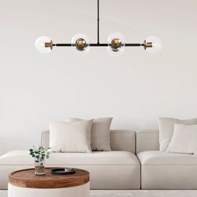 Candeeiro de Teto Fazli – Preto Antigo – 110 x 40 x 35-66 cm