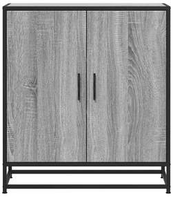 Aparador 68x35x76 cm deriv. de madeira/metal cinzento sonoma