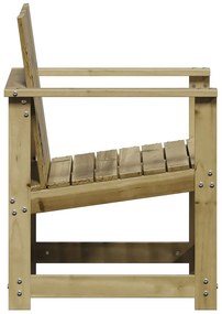 Conjunto de Jardim - 2 Poltronas e 1 Mesa - Madeira de Pinho Impregnad