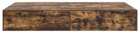 Base de Cama de Armazenamento vidaXL Carvalho Fumado 120x200 cm