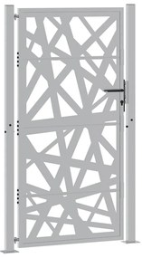 Portão de jardim 105x180 cm design de luz em aço resistente