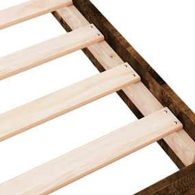 Estrutura cama s/ colchão derivados de madeira carvalho fumado