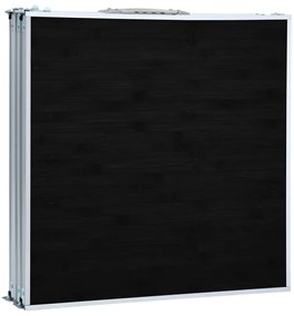 Mesa de campismo dobrável 180x60 cm alumínio cinzento