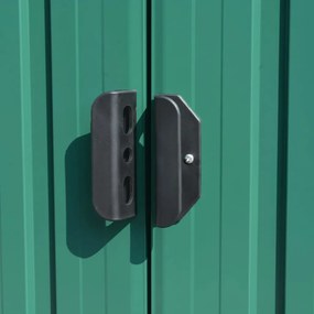 Abrigo de jardim 257x298x178 metal verde