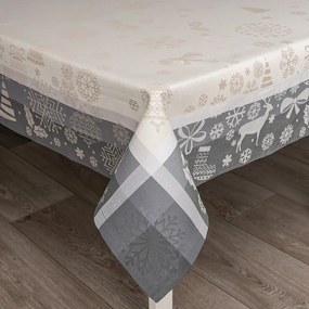 Toalha de Mesa de 1x1 metro 100% algodão jacquard - Toalha para mesa 90x90 cm