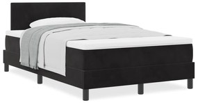 Cama Box com Colchão vidaXL Preta 120x200 cm Veludo