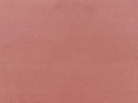 Cama de casal em veludo rosa 140 x 200 cm CHALEIX Beliani