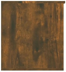 Arca de arrumação 84x42x46 cm derivados madeira carvalho fumado