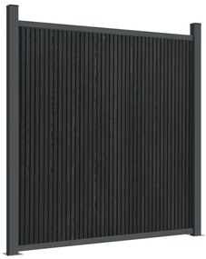 Painel de vedação 526x186 cm WPC cinzento