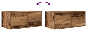 Móveis TV 2 peças madeira velha 60x31x25,5cm madeira trabalhada
