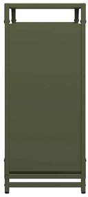 Suporte para lenha aço laminado a frio verde azeitona