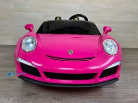 Carro elétrico para crianças Desportivo RUF CTR3 24V 2.4G MP4, Rodas de borracha, 2 lugares em pele sintética Rosa