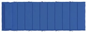 Almofadão p/ espreguiçadeira 180x60x4cm tecido oxford azul real