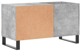 Armário p/ discos 85x38x48 cm deriv. madeira cinzento-cimento