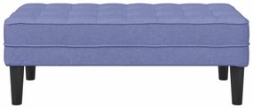 Banco vidaXL Jeans Azul 113x57x39 cm Tecido