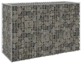 vidaXL Muro gabião com tampas aço galvanizado 150x60x100 cm