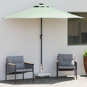 vidaXL Base de Parasol com Rodas para Postes de Ø38/48mm Cinza Granito 25 kg Retangular