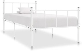284629 vidaXL Estrutura de cama metal 90x200 cm branco