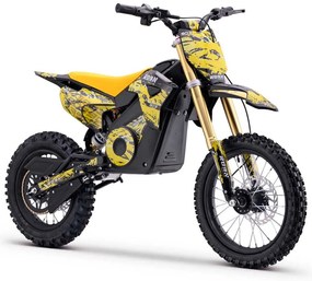 Mini moto elétrica para crianças 1800W Roan 903 batería litio 48V 13Ah Amarela
