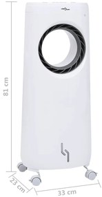 Refrigerador do ar 2-em-1 móvel 80 W
