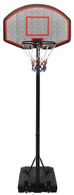 Tabela de basquetebol 237-307 cm polietileno preto