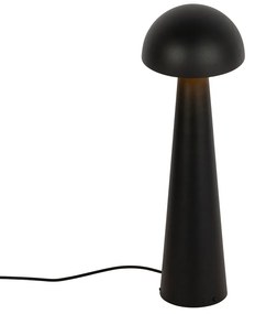 Candeeiro de pé exterior preto 65 cm - Mushroom