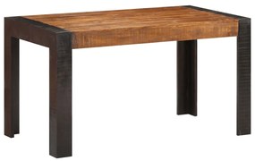 Mesa de jantar 140x70x76 cm madeira de mangueira áspera maciça