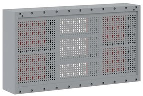 Armário de Ferramentas de Parede vidaXL com Painel de Ferramentas Verm