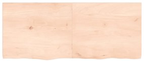 Prateleira de parede 120x50x(2-4)cm carvalho maciço não tratado