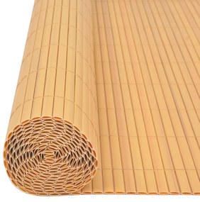 Cerca de jardim dupla face PVC 90x500 cm amarelo