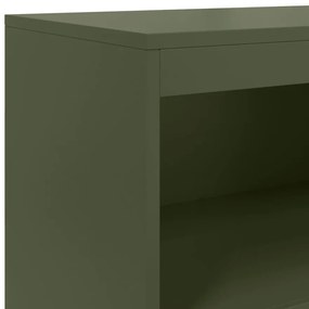 Aparador alto 68,5x38,5x123,5 cm aço verde azeitona