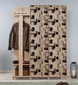 Cabide Garmanto – Carvalho Sonoma – 135x192x36 cm
