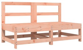 6 pcs conjunto lounge de jardim madeira de douglas maciça