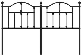 Cabeceira de cama 140 cm metal preto