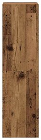 Conjunto de armário TV de parede 6 pcs madeira madeira velha