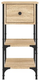 Mesa cabeceira 34x36x70 cm derivados madeira carvalho sonoma