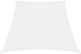 Para-sol estilo vela tecido oxford trapézio 3/5x4 m branco