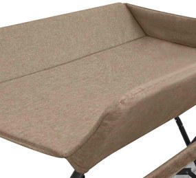 Mesa muda-fraldas ferro cinzento-acastanhado