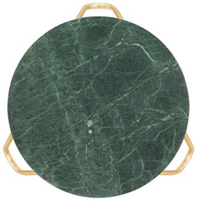 Mesa centro 65x65x42cm pedra genuína textura mármore verde