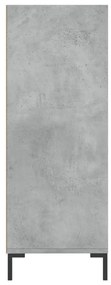 Estante 69,5x32,5x90 cm derivados de madeira cinzento cimento