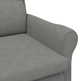 Cadeira Cinza Escuro 52 cm em Microfibra