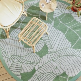 Tapete de exterior Ø200 cm ARAKIL PP Verde