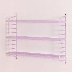Estante Modular De Parede ↔︎60 Cm Em Aço Emine Lilás Lavanda - Sklum