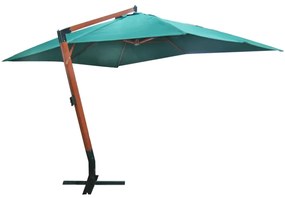 vidaXL Guarda-sol flutuante Melia 300 x 400 cm verde